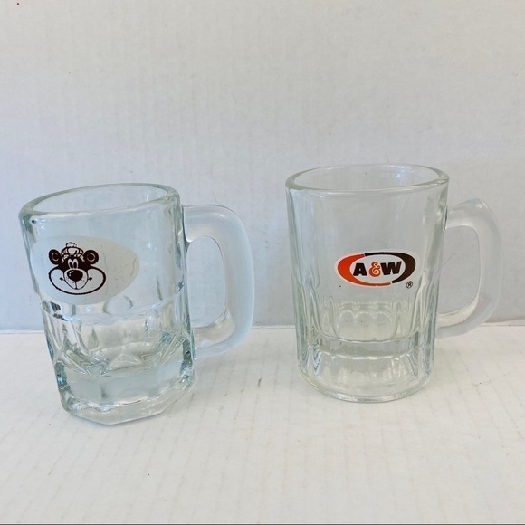 𝅺a&w glasses vintage set mugs glasses root bear baby mug small - Picture 14 of 14